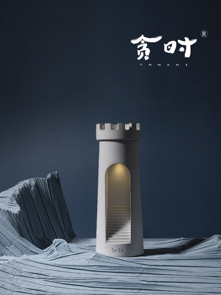 Greedy time lighthouse eye protection sleep atmosphere Simple table lamp Creative gift bedside touch night light USB bedside light