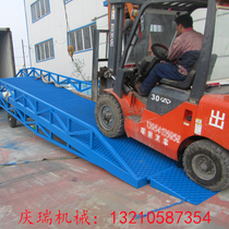 Mobile boarding bridge container forklift hydraulic climbing loading and unloading lift hydraulic slope container loading and unloading platform
