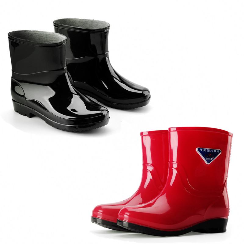 mens rain boots short