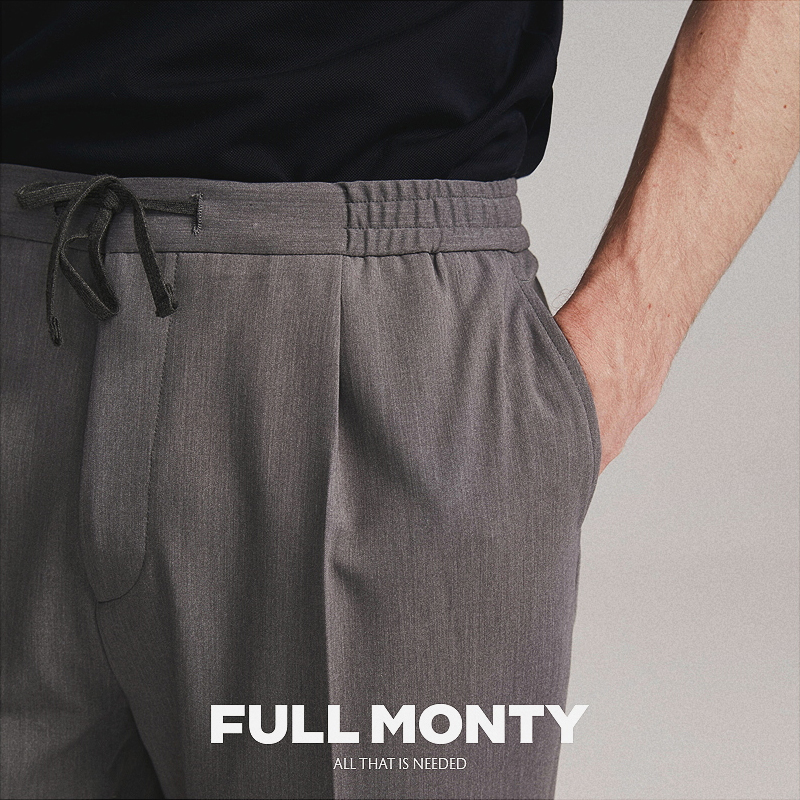 FULL MONTY spring men's casual pants SLIM straight nine-point pants BUSINESS all-match suit pants spring and autumn