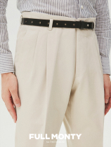 (2021 New) mens straight casual pants Hollywood waist long pants herringbone blend trousers autumn