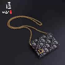 Ingenuity application dior card bag chain wallet transformation accessories single buy bag shoulder strap bag strap tool