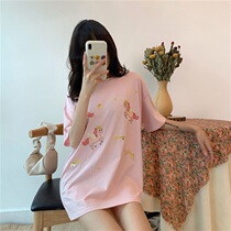 Tennis Red Short Sleeve T-Shirt Female Summer 2020 New Korean Version Loose Pink Inner Hitch Undershirt Student 100 Hitch Ride