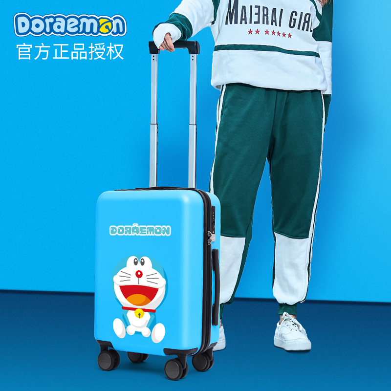 Doraemon children's trolley case male cartoon suitcase female universal wheel cute parent-child travel box 20 inch 18
