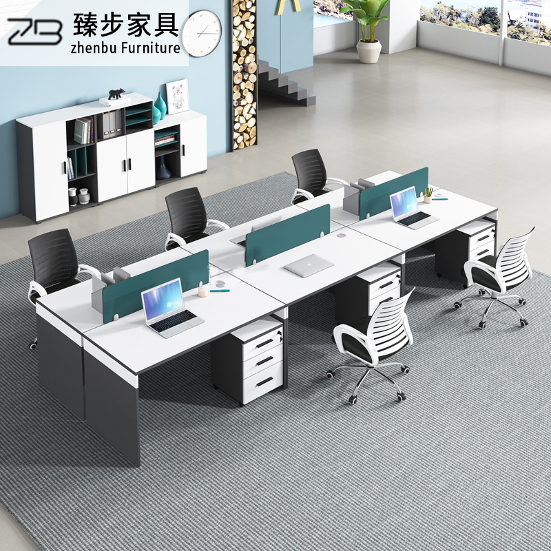 Office furniture Desk Chair Combination Brief Modern Employee Table Single 2 persons Finance Plate Staff Table