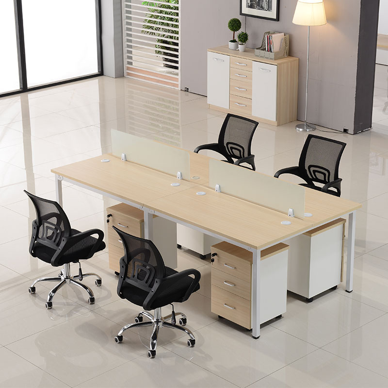 Staff desk 4-person simple modern 6-person combination computer desk multi-person screen card employee office desk