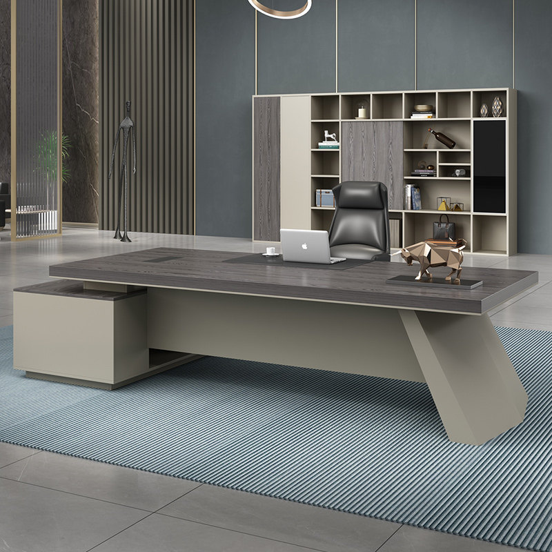 Boss Desk Chair Combination Brief Modern New Chinese Style Big Bandae Single President Table Manager Table Office Furniture