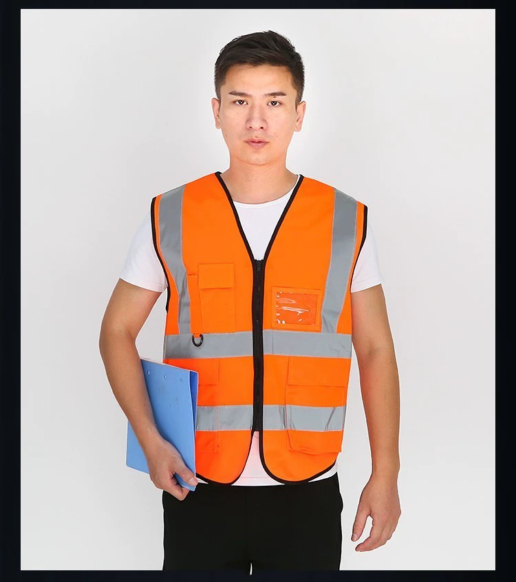 Jiahu vest phản quang công trường xây dựng công nhân cảnh báo an toàn quần áo xây dựng vệ sinh bảo vệ huỳnh quang vest màu vàng clip vải pangrim áo bảo hộ bắt ong 