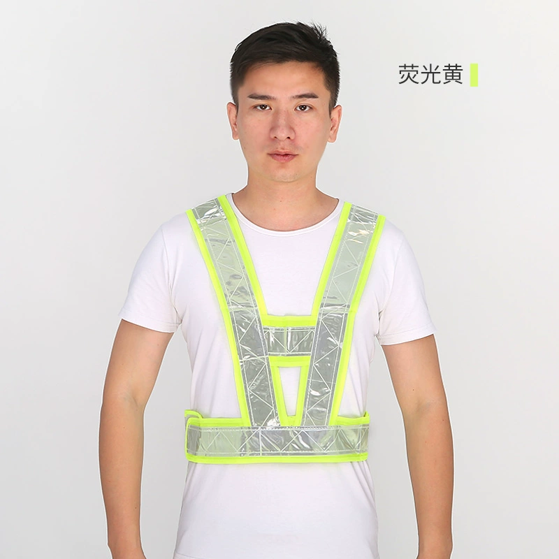 Áo phản quang Jiahu áo phản quang đi xe đạp hình chữ V xây dựng tòa nhà bảo vệ áo vest màu vàng và trắng có thể in quần áo công nhân quần áo điện lực 