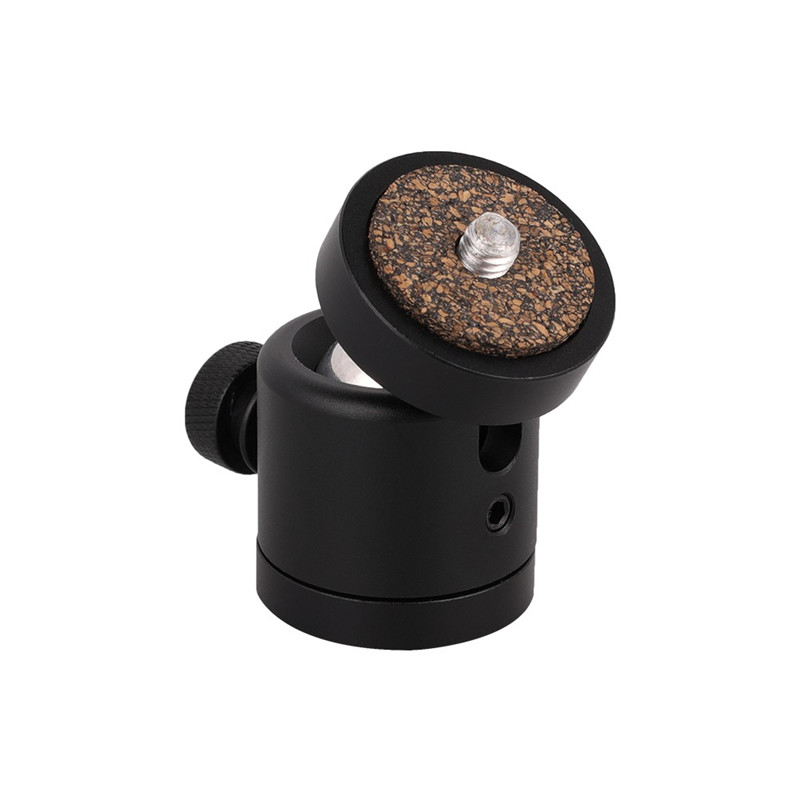 Single-eye camera micro single eye camera Mini spherical bracket aluminium alloy universal tripod head spherical wood block led lamp metal holder