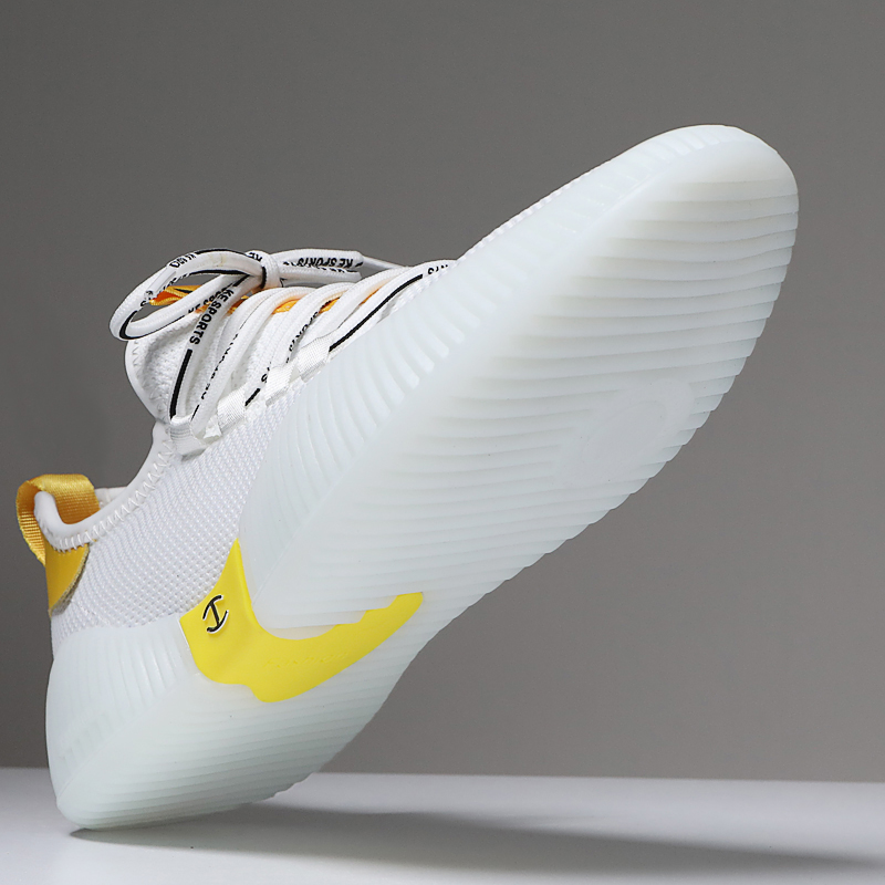 Breathable Small White Shoes Men's Deodorant Net Face Shoes Men's Thin Summer Trend Sports Casual Male jelly Shoe Men