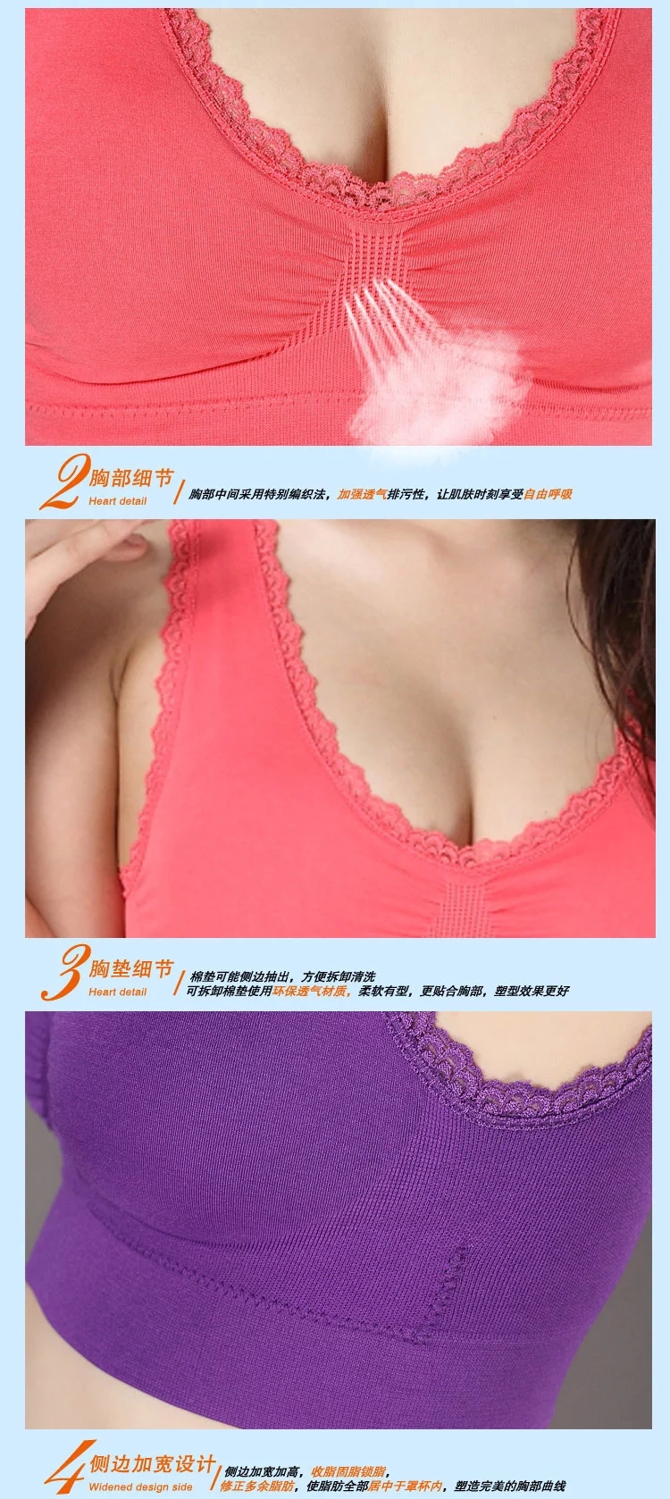 Áo ngực lớn phần mỏng ít ladies bra cộng với phân bón XL thể thao không có dấu vết học sinh trung học đồ lót chất béo MM thoáng khí