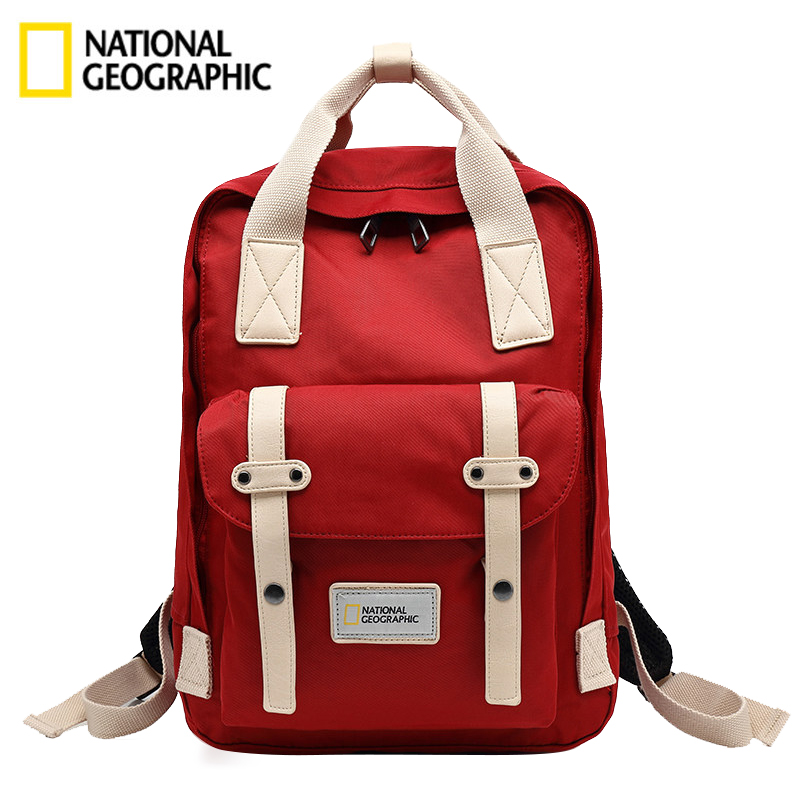 National Geographic Backpack Women's Sports Outdoor Fashion Computer Backpack Male Travel Waterproof Student Couple Schoolbag Big