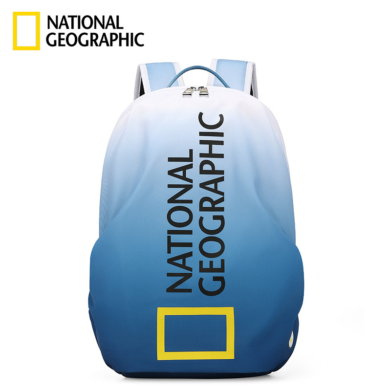 National Geographic Gradient Color Backpack Travel Backpack Outdoor Riding Large Capacity Computer Bag Male and Female Student School Bag
