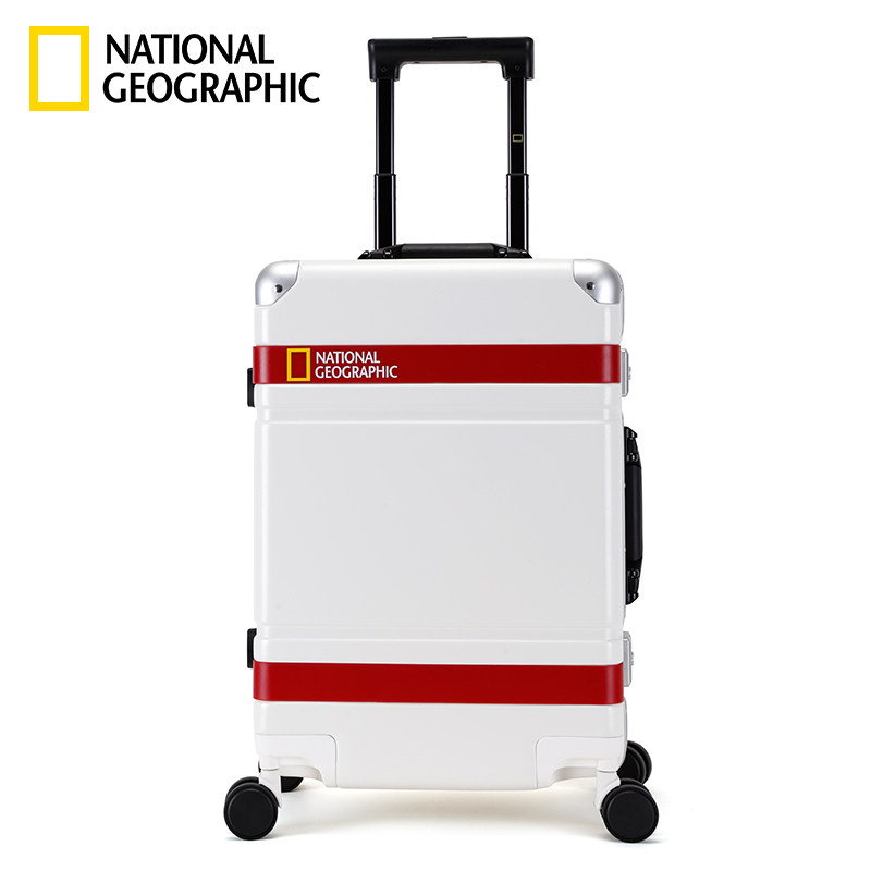 National Geo Suitcase 28 Aluminum Frame Universal Wheel Pull Lever Case 20 inch Den Case male and female password 24 Travel pure PC