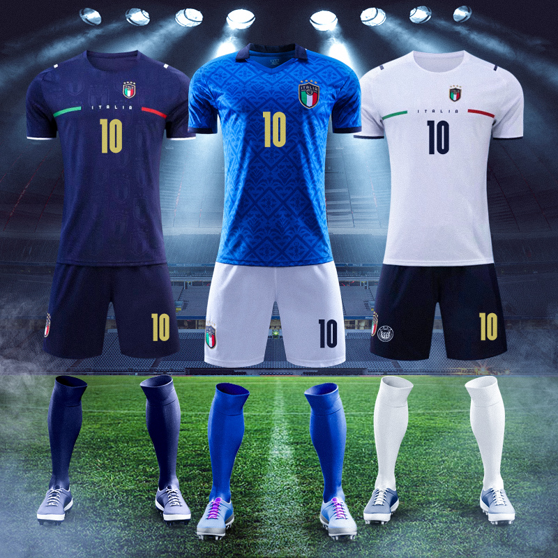 Italian Jersey 2021 European Cup England Spain national team match uniforms Children football uniform