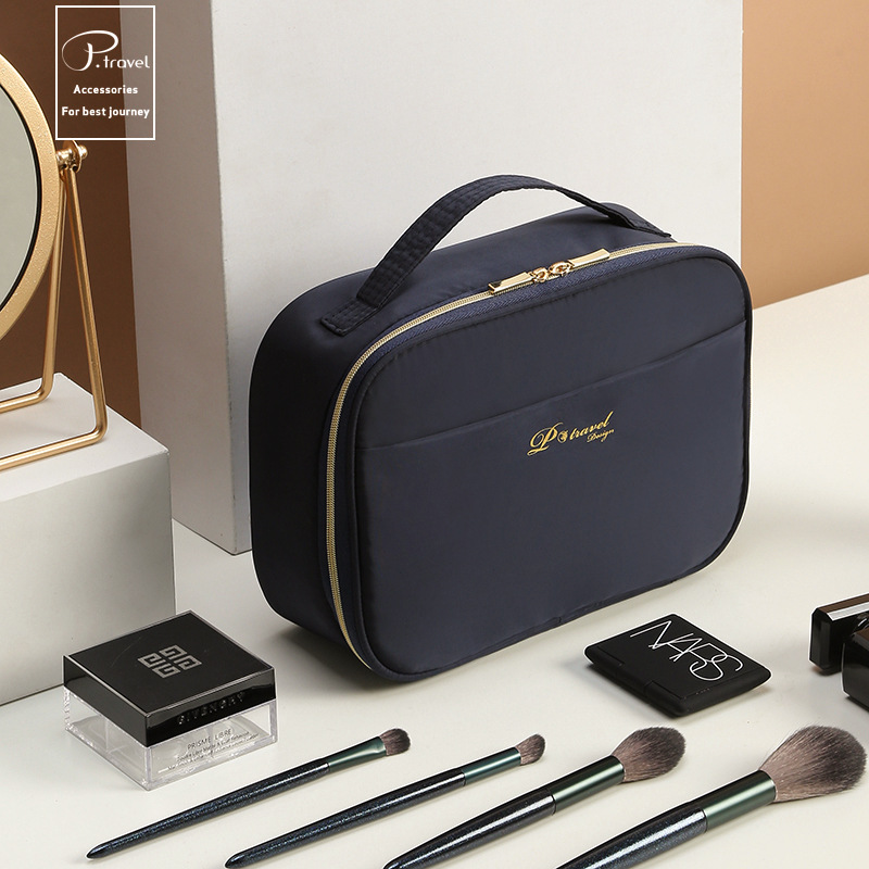 ins net red cosmetic bag Light luxury double waterproof travel business trip large capacity wash cosmetics travel storage bag