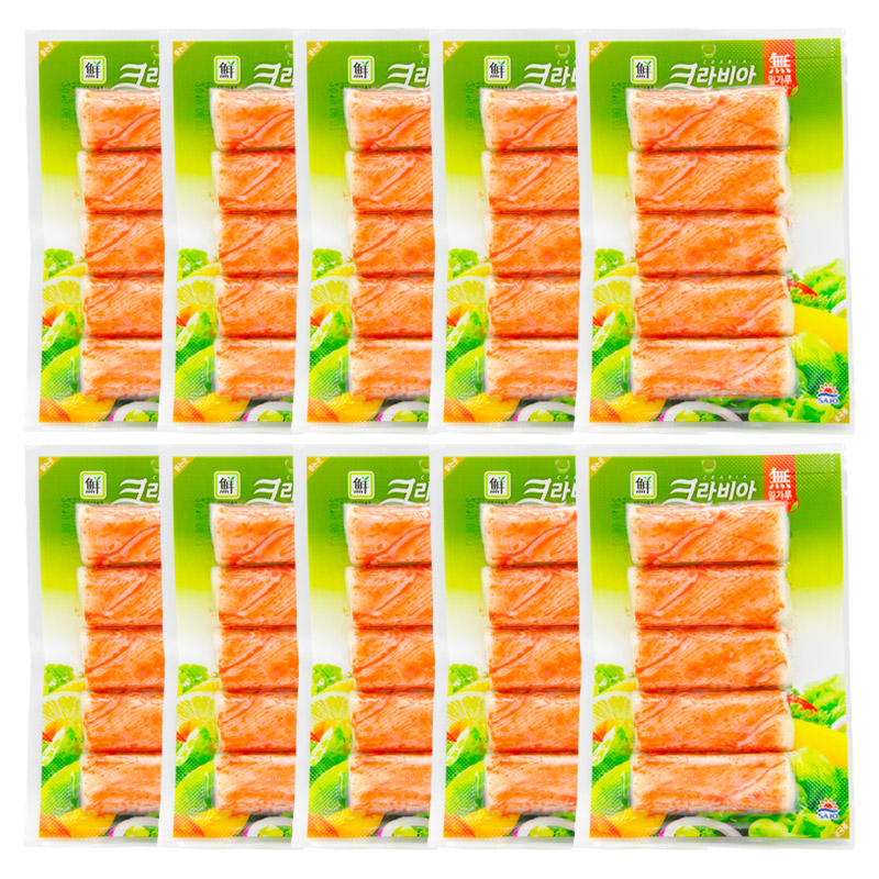 Simulated crab rods 90g*10 bags of Korean imported crab bars and tear crab sticks