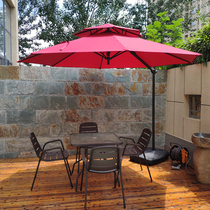 Outdoor beach umbrella Courtyard Umbrella Aluminum Alloy Banana Umbrella Sun Umbrella Terrace Courtyard Garden Villa Side Standout 3 m