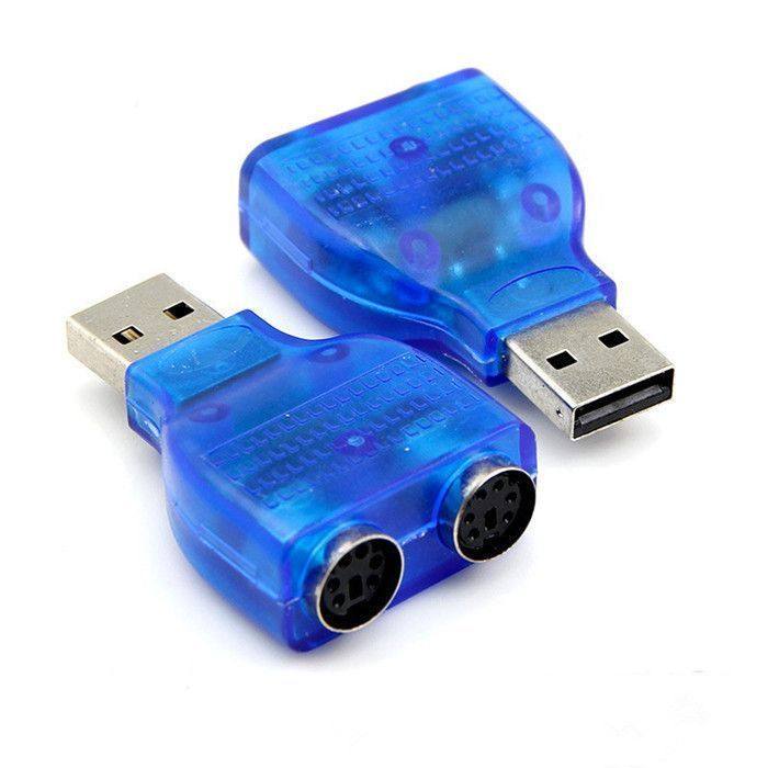 Ps2 to USB Adapter Cable Mouse Keyboard Computer Round Port Round Head Ps/2 Female to USB Male Interface Converter