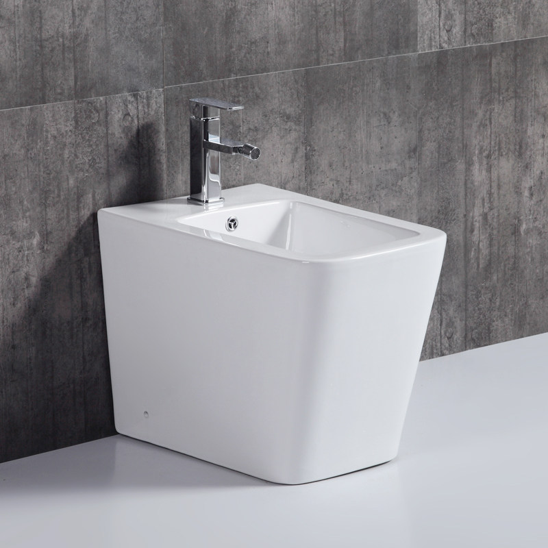 Ceramic floor-to-ceiling women's bidet basins