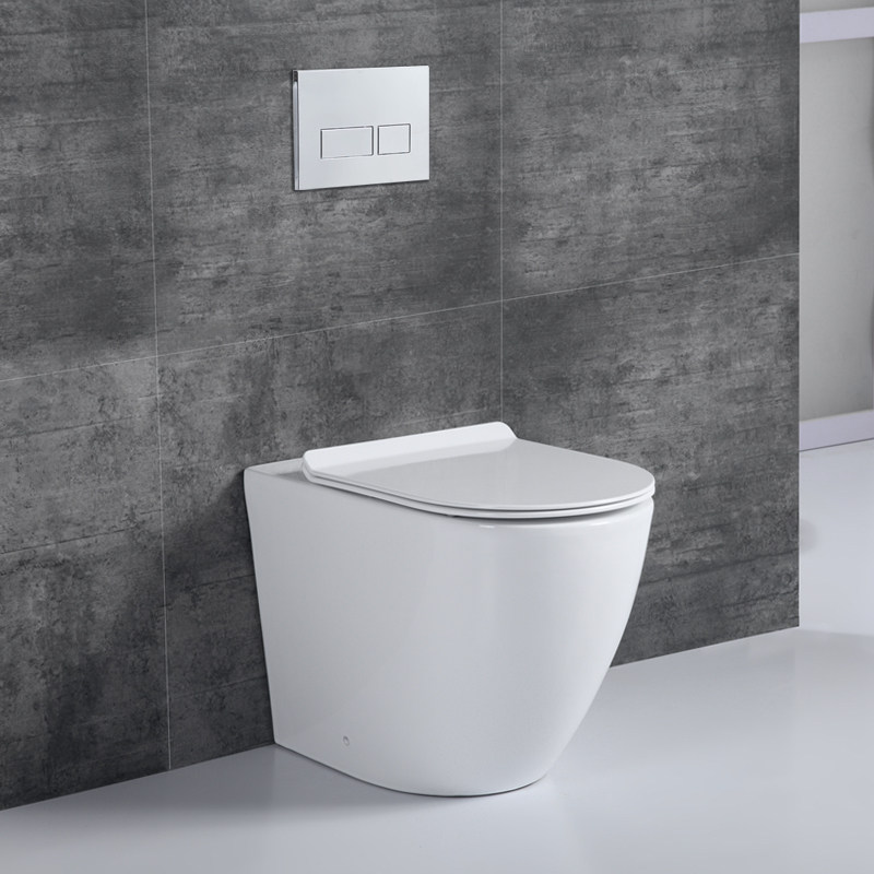 Entrance Wall Type Floor Toilet Hide Embedded Concealed Water Tank Wall Row Small Family ceramic leaning against wall to sit toilet