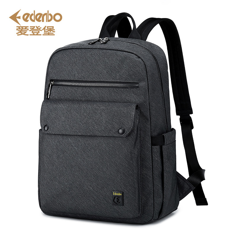 Edenbo Computer Rear Shoulder Bag Large Capacity Business Travel Multifunction Casual Fashion Han Edition Men's Bag