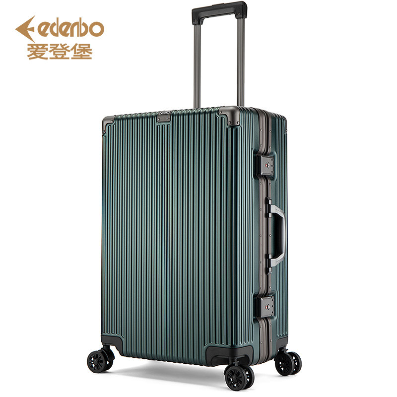 Edinburgh PC trolley case 20 aluminum frame suitcase 24 universal wheel 26 password travel luggage men and women suitcase 28 inches