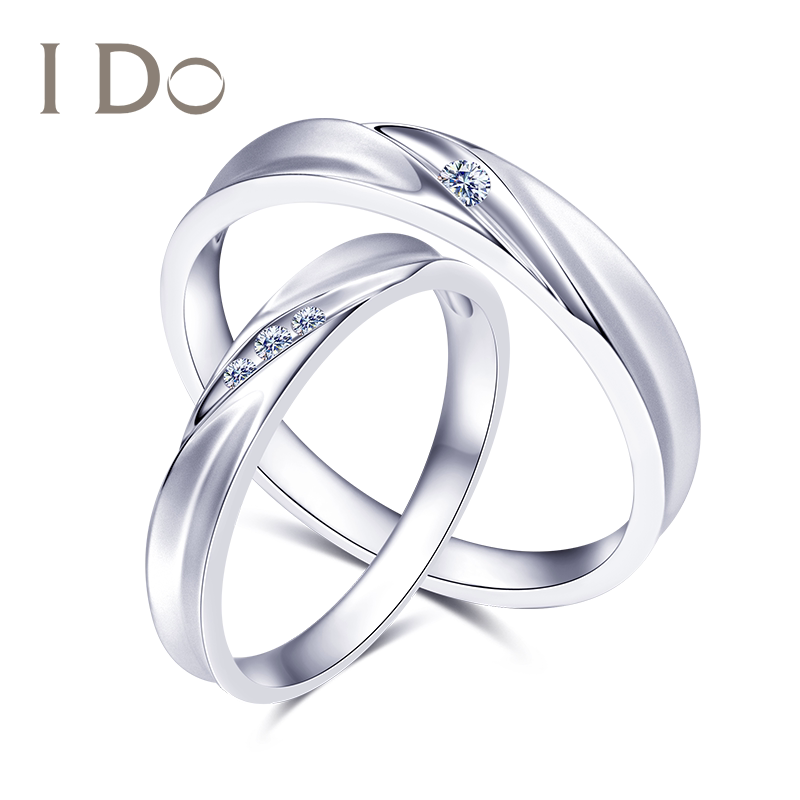 (In stock) I Do Promise series 18K gold diamond wedding ring wedding ring ido