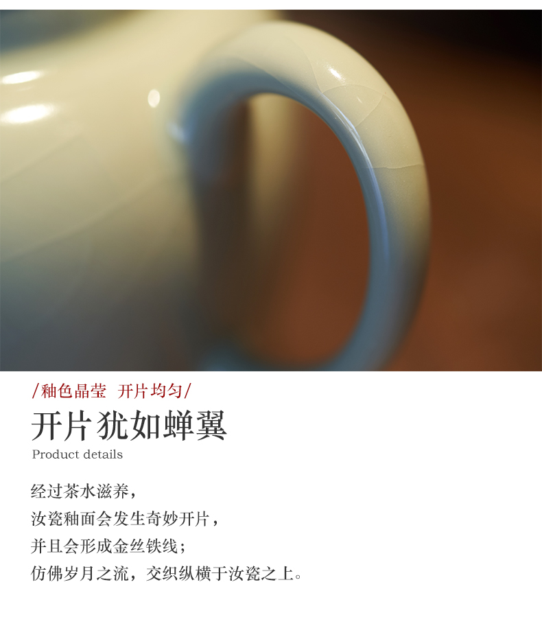 Jingdezhen porcelain teapot azure all checking ceramic small teapot of primitive simplicity on household single pot