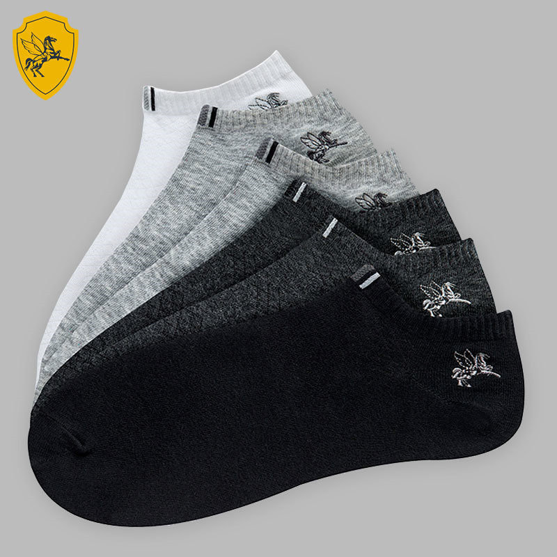 Men Socks Short Socks Summer Invisible Socks Low Bunch Pure Cotton Slim slim Invisible Short Cylinder Shallow Stomp Sports Deodorant Socks