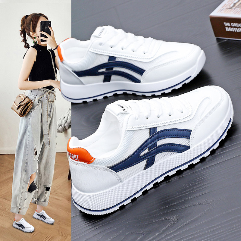 2025 New Summer Versatile Soft-Soled Shoes, Mesh Breathable Women's Shoes, Running Shoes, Casual Sports Shoes, Soft-Soled White Shoes