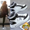 Fleece-Lined High-Top Shoes for Women, 2025 Winter New Versatile Casual Sports Women's Shoes, Thick-Soled Snow Short Boots, Warm Cotton Shoes