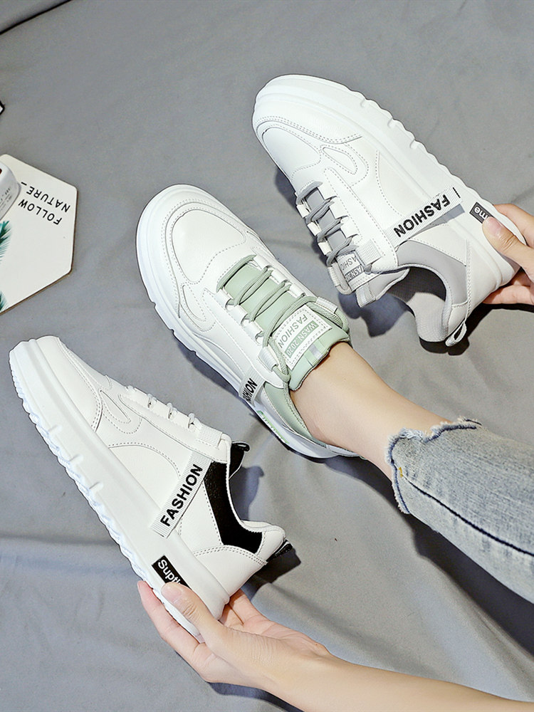 2025 New Autumn Versatile White Sneakers for Women, Casual Sports Shoes, Women's Sneakers, Trendy Spring and Autumn Niche Shoes