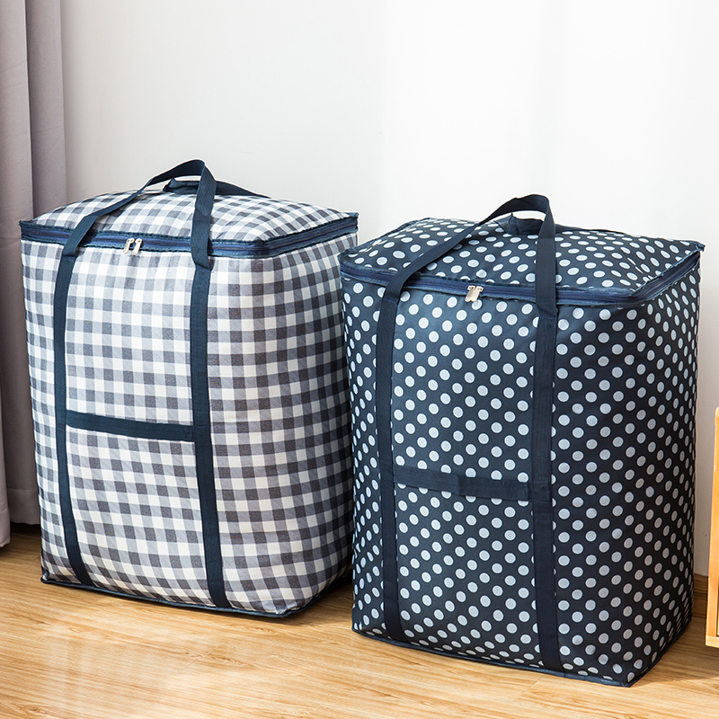 Cashier Bag Finishing Bag Clothing Cotton Quilted by moving luggage Bags Oversized Clothing Damp-proof Storage Quilted Bags