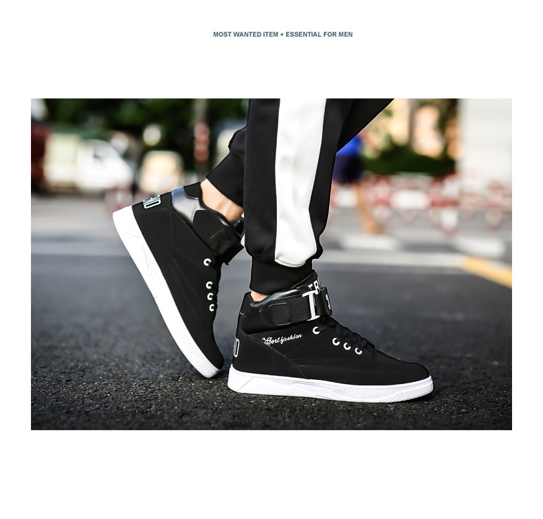 Mùa đông 2018 ấm áp xu hướng Hàn Quốc giày cao gót hip hop giày thể thao nam giày trắng nam giày sneaker nam chính hãng