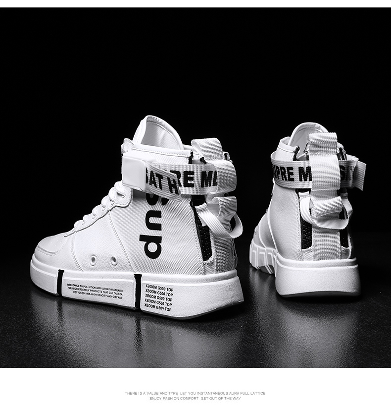 Mùa xuân 2019 giày mới cao giày thể thao nam giày bóng rổ thoáng khí hip hop lưới màu đỏ in giày nam giày thủy triều - Giay cao giày bóng rổ nam