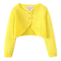 European and American childrens clothing girls palace style childrens sweater cardigan long-sleeved coat sweater shawl suspender skirt outer wear