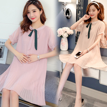 Pregnant Women summer dress dress dress 2020 pregnant women tide hot mother personality spring dress summer hipster foreign summer