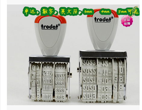 Zhuda Date Seal Adjustable Annual Day of Rotating Wheel Activity Chapter time Chapter Digital Date Chapter English Calendar Seal-Taobao