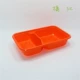 Hộp ăn trưa dùng một lần hộp đựng thức ăn nhanh hai hộp thức ăn hình chữ nhật hộp cơm trưa hộp đựng cơm hộp nhựa - Hộp cơm điện sưởi ấm