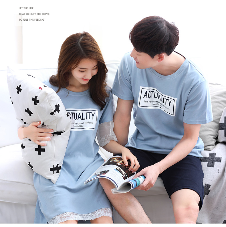 Pyjama mixte en Coton à manche courte - Ref 3006025 Image 47