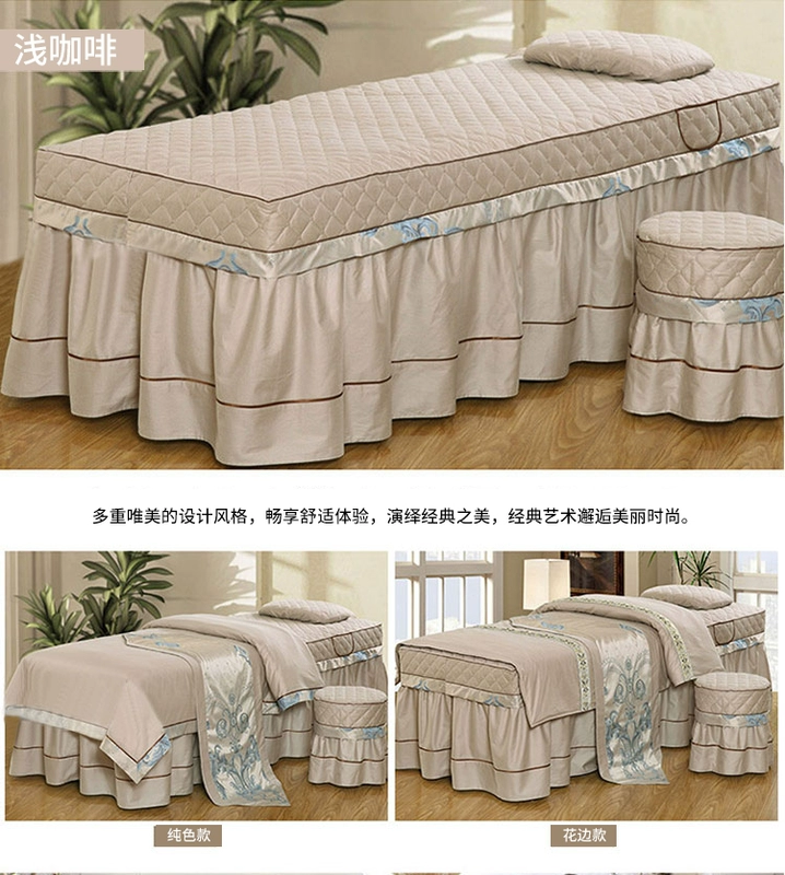 vẻ đẹp cao cấp bedspread denim bedspread đơn giản bông Hàn Quốc spa massage thẩm mỹ viện Beauty bedspread Miễn phí vận chuyển - Trang bị tấm