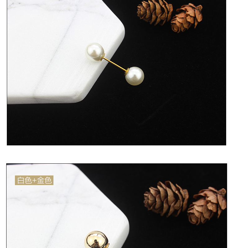 Đôi ngọc trai từ pin cổ áo trâm cài áo len nữ corsage áo len nhỏ pin Hàn Quốc hoang dã khăn choàng khóa phụ kiện hoa cài áo