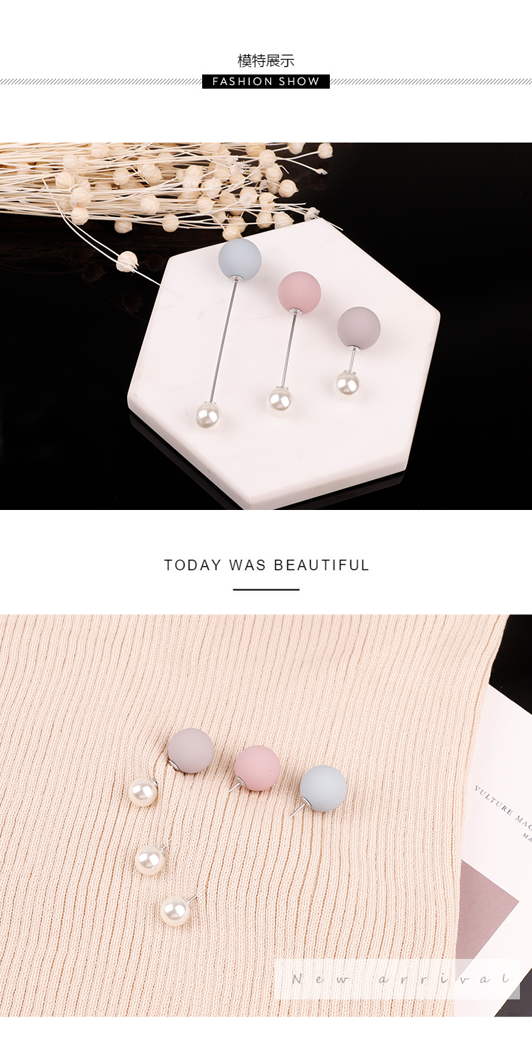 Nhật Bản và Hàn Quốc thời trang từ pin trâm chống đi nhẹ pin khóa ngọc trai cardigan khóa cổ áo kim với phụ kiện nữ cài áo nữ sang trọng
