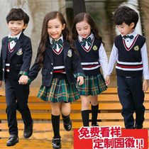 British college style suit school uniform Korean style uniform Primary school class uniform Spring and autumn and winter new kindergarten garden uniform