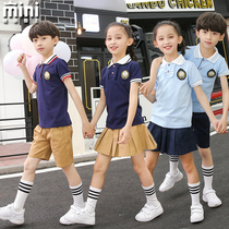 British style school uniform primary school student suit summer dress new male and female children big class graduation class uniform school kindergarten uniform