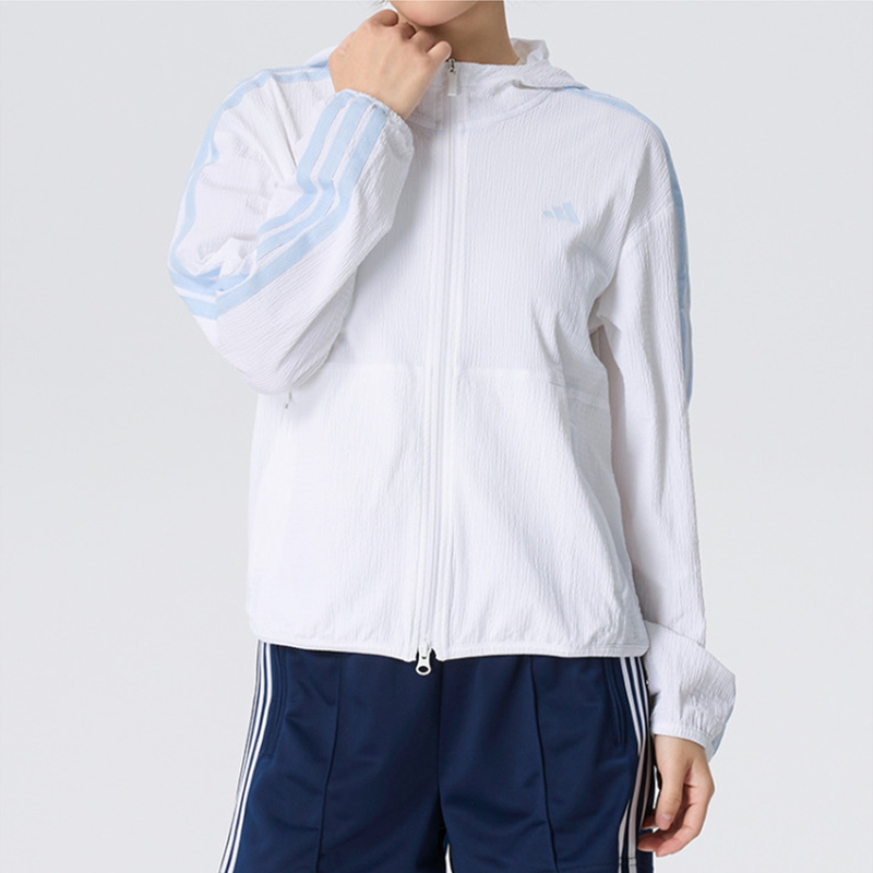 Authentic Adidas Women's Outdoor Summer Sun Protection Clothing Upf50+ Sports Hooded Jacket Ka4308 Kb4753