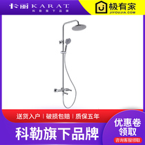 Thailand Kali bathroom bathroom surface mounted hot and cold water lifting pressurized shower set all copper 98682T