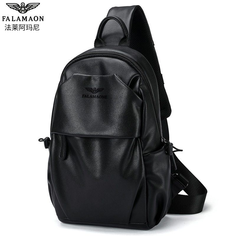 Fala Amani Men's Bag Chest Bag Genuine Leather New Small Bag Shoulder Bag Crossbody Bag for Men